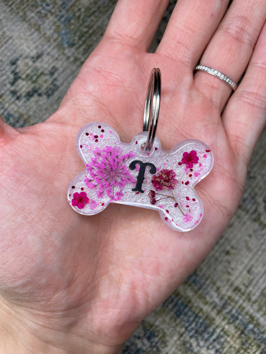 Pink and pearl white floral