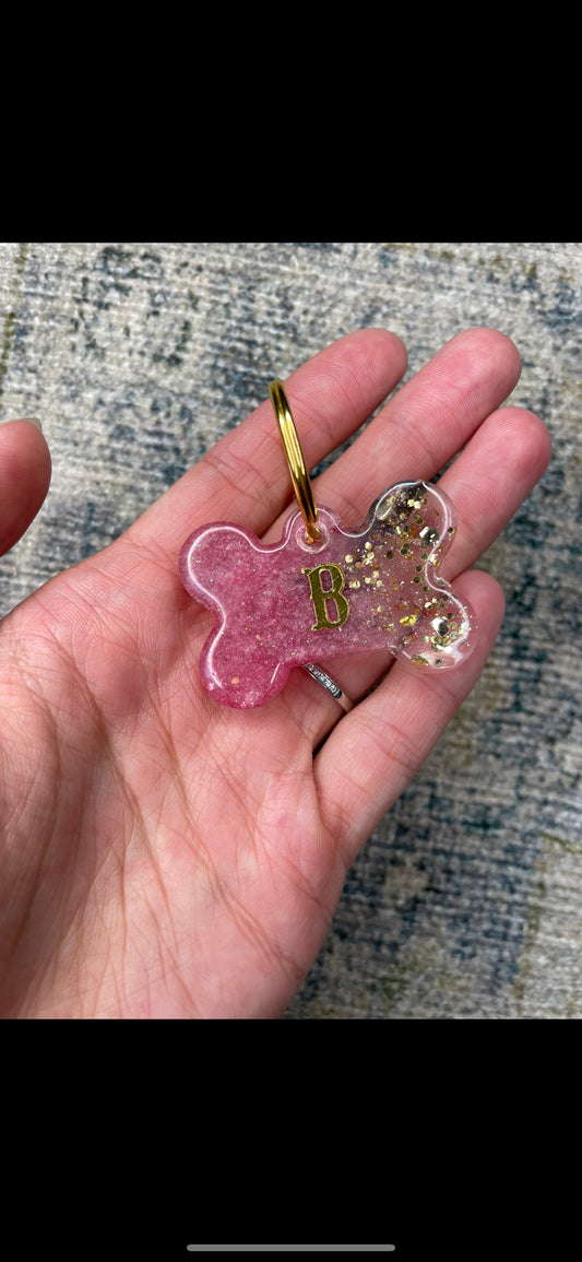 Pink and gold glitter