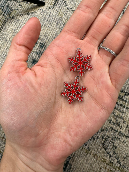 Red snowflake