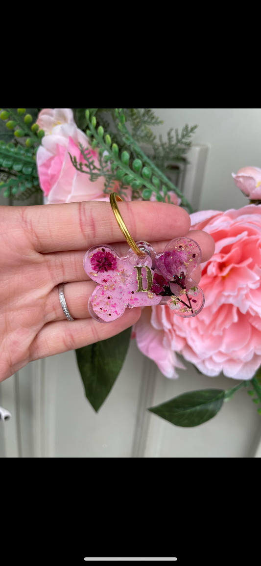 Pink with burgundy floral